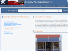 Tablet Screenshot of colemancountycad.com